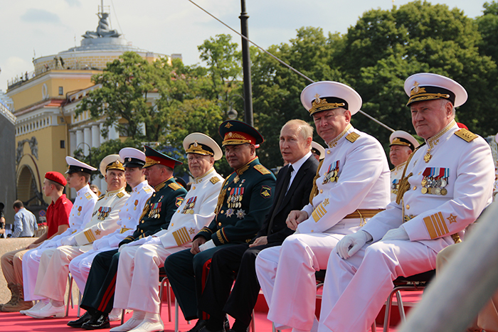 Владимир Путин на Главном военно-морском параде 28.07.2019