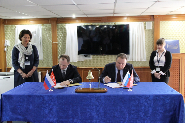 Подписание соглашения о сотрудничестве между ОСК и Росморречфлотом