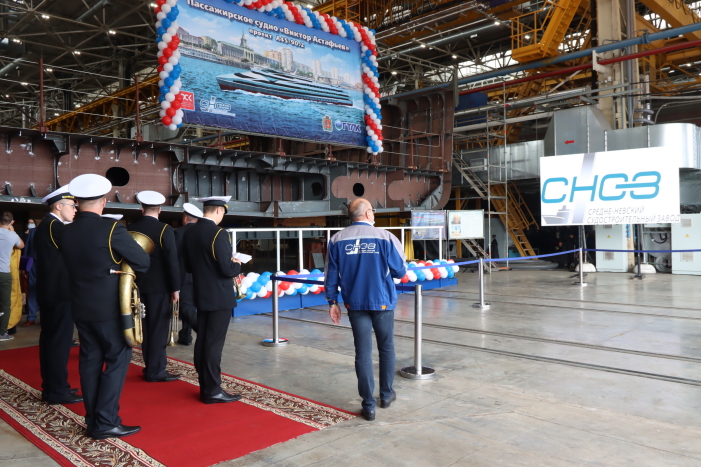 На Средне-Невском заводе заложили второе пассажирское судно для Енисея