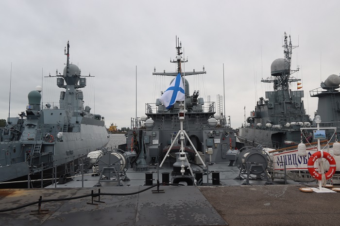 Корабли Балтийского флота во время статического показа форума "Армия-2021" в Кронштадте