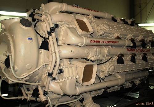 КМЗ завершил обслуживание двух главных двигателей МПК 'Касимов'