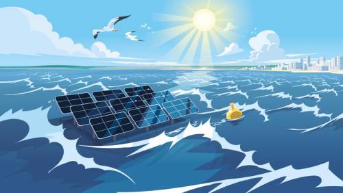 В Европе работают над созданием морских плавучих солнечных панелей