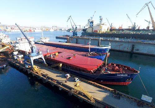 Завершена модернизация сухогрузного судна 'Калевала'