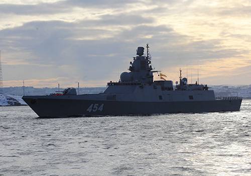 Фрегат 'Адмирал Горшков' проведёт ракетные стрельбы в Белом море