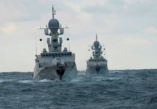 МРК Каспийской флотилии сразились с условным воздушным противником в Средиземном море