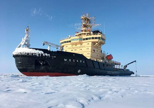 После работы в порту Сабетта ледокол 'Москва' пройдёт ремонт в Санкт-Петербурге