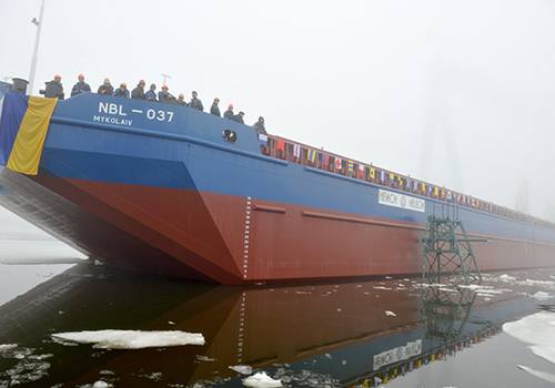 Украинский 'Нибулон' спустил на воду первое судно длиной более 100 метров