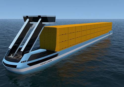 Голландские электробаржи Port-Liner намерены потеснить фуры на рынке перевозок