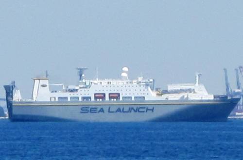 Командное судно космодрома 'Морской старт' прибыло в порт Славянка
