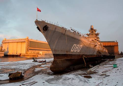 Работа по модернизации крейсера 'Адмирал Нахимов' идет по графику