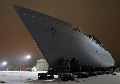 Корабль ПМО 'Пётр Ильичёв' спустят на воду 28 апреля