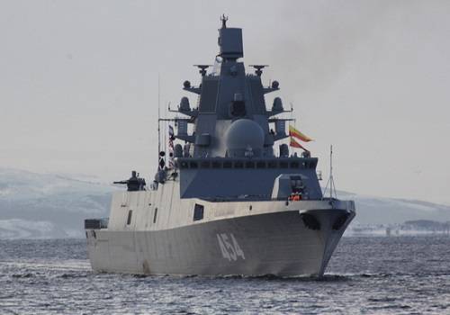 Фрегат 'Адмирал Горшков' прибыл на Беломорскую военно-морскую базу 