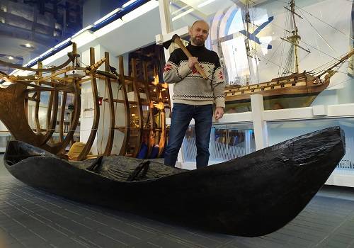 Северный морской музей пополнил коллекцию двумя новыми долблёнками