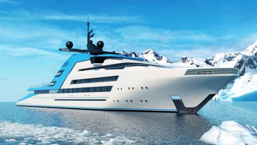 Норвежский дизайнер разработал концепт яхты на водородных ТЭ Aurora Borealis