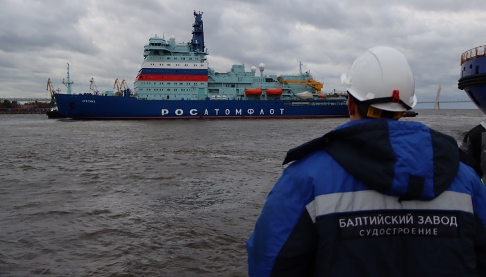 Балтийский завод отправил 'Арктику' на ледовые испытания