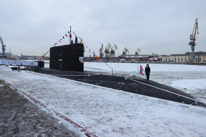 Подводная лодка 'Можайск' отработала глубоководное погружение в Балтийском море