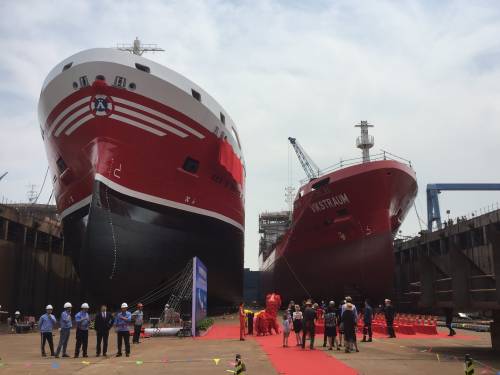 В Китае состоялось имянаречение нового эко-танкера Ramelia