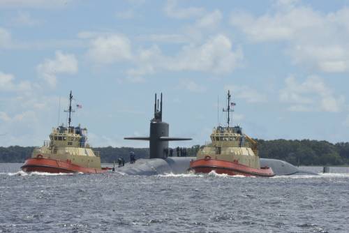 Американская АПЛ Rhode Island класса Ohio прошла морские испытания