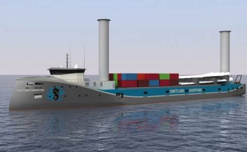 Голландская компания разработала проект судна с турбопарусами