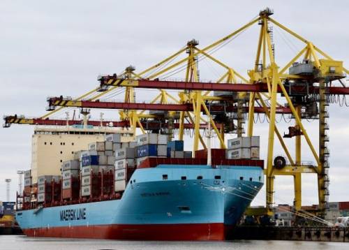 Крупнейший контейнеровоз ледового класса приступил к работе на маршруте Нидерланды-Россия