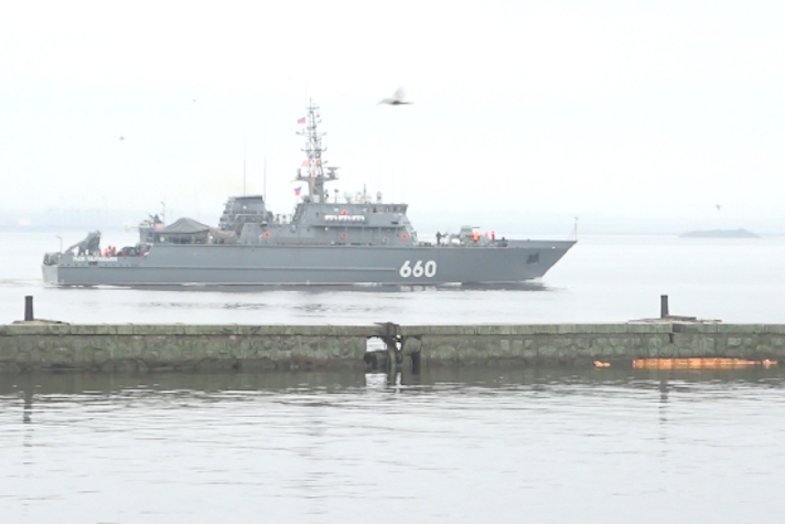 Корабль ПМО 'Лев Чернавин' испытает минно-тральное вооружение в Балтийском море