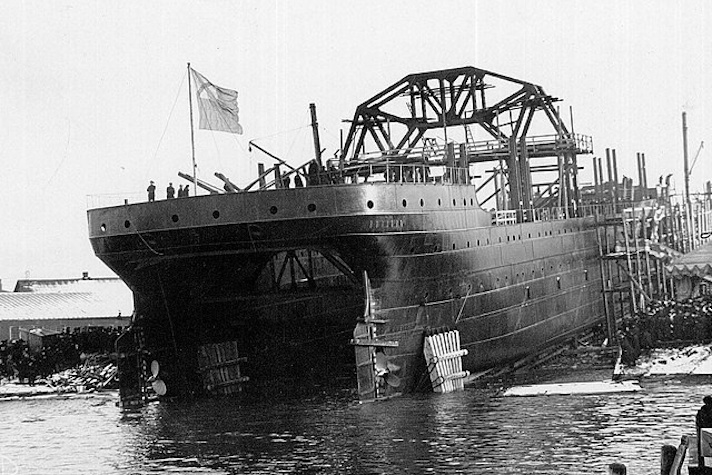 Исполнилось 110 лет со дня спуска на воду старейшего спасательного судна в составе ВМФ России
