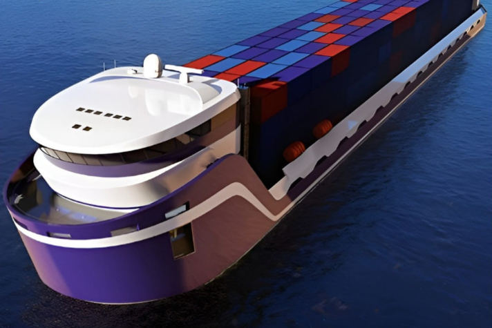 Пермская судоверфь представила проект контейнеровоза смешанного река-море плавания