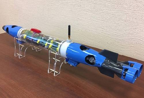 В 'Корабелке' разработали миниатюрного подводного робота для старшеклассников