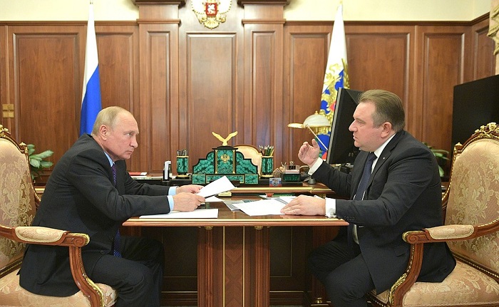 Встреча Владимира Путина и Алексея Рахманова 27.07.2020