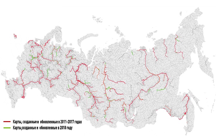 Карта Рек России Фото