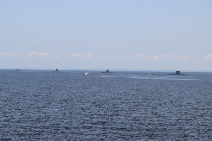 Подводные лодки на Кронштадтском рейде