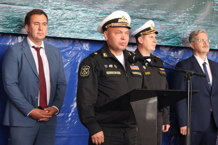 Закладка тральщика "Леонид Балякин"