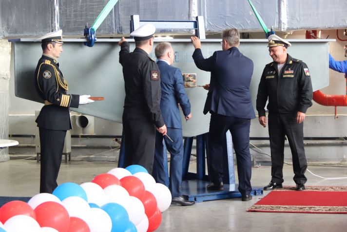 Закладка тральщика "Леонид Балякин"