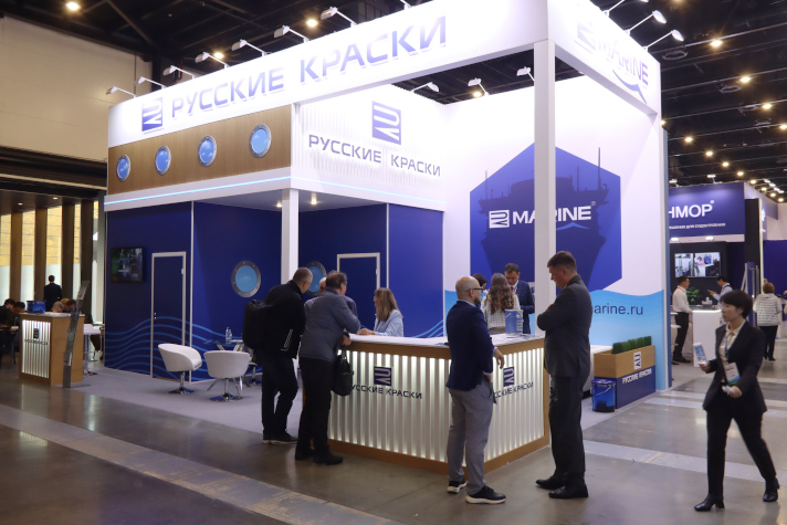 Стенд "Русских красок" на выставке "Нева 2025"