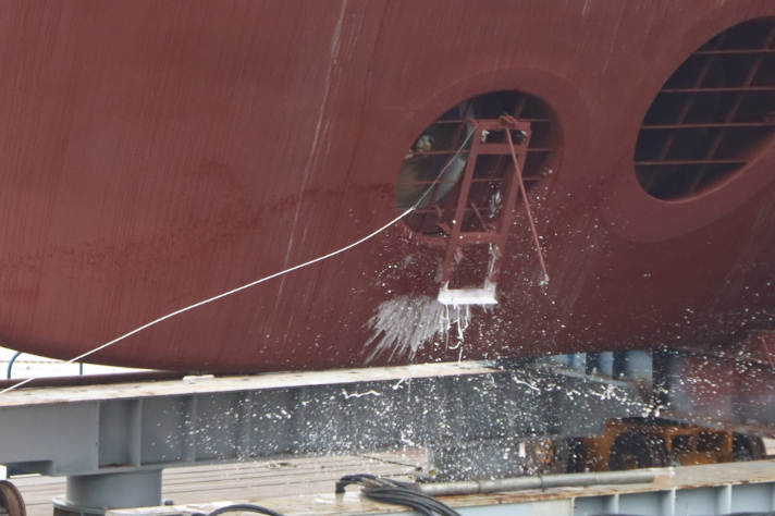 Спуск на воду тральщика "Дмитрий Лысов"