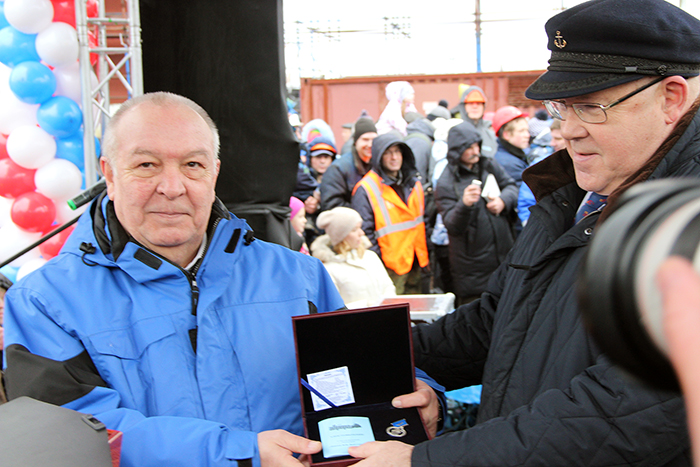 Награждение гендиректора Северной верфи Игоря Пономарева