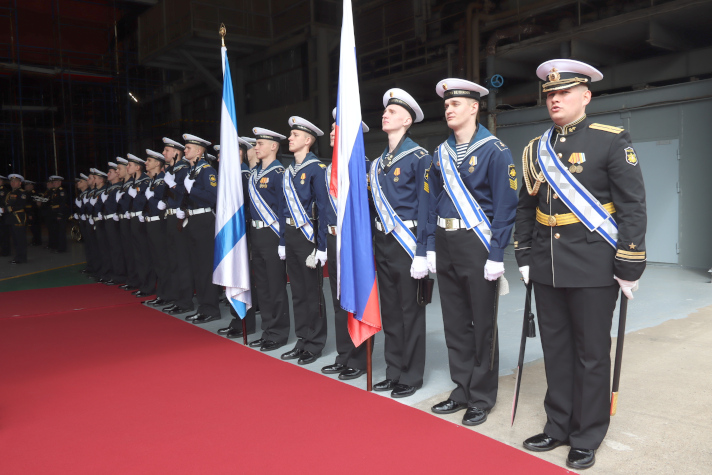 Закладка фрегата "Адмирал флота Громов"