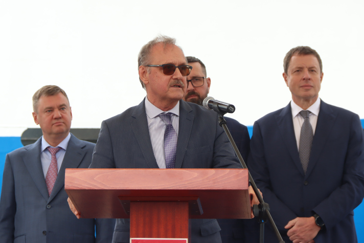 Выступление Владимира Рачина на передаче заказчику ярусолова-процессора "Марлин"