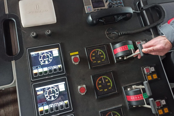 Швартовные испытания на судне "Керченский пролив"