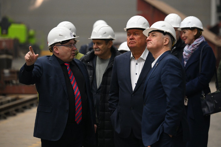 Посещение ОССЗ главой банка ВТБ