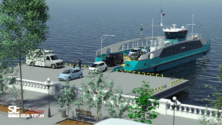 Речной автомобильно-пассажирский паром