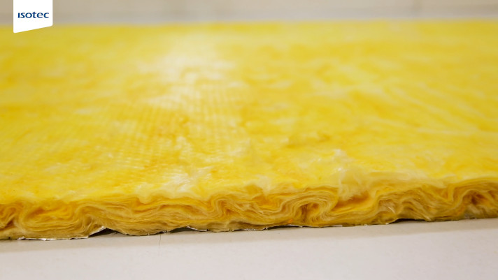 Образец изоляции гофрированного мата "ИЗОТЕК СР ПРОТЕКТ МАТ ЛАМЕЛА"