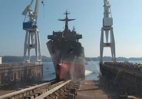 В Испании спущен на воду второй корабль комплексного снабжения