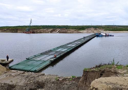 '82 СРЗ' осуществил постройку понтонного моста для нужд Роснефти