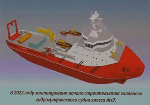 Правительство выделило средства на строительство головного гидрографического судна класса Arc7