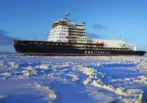 Изготовлен дизайн-проект первого российского ледокола на СПГ