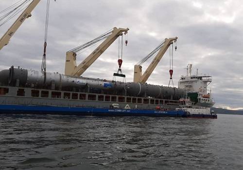Порт Де-Кастри возобновил перевалку крупногабаритных грузов для Амурского ГПЗ