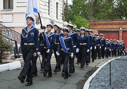Юные моряки флотилии 'Восток' дали клятву на верность ВМФ России