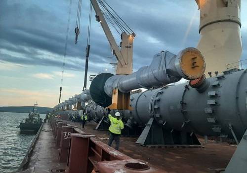 В порту Де-Кастри завершена доставка крупногабаритных грузов для Амурского ГХК