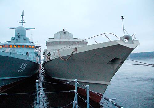 Малый ракетный корабль 'Козельск' прибыл на достройку в Отрадное